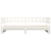 Pat de zi extensibil, alb, 2x(90x190) cm, lemn masiv de pin - WALTI WALTI