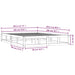Cadru de pat Super King, alb, 180x200 cm, lemn masiv - WALTI WALTI