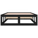 Cadru de pat mic single, negru, 75x190 cm, lemn masiv - WALTI WALTI