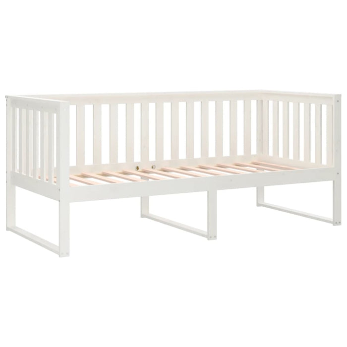 Pat de zi fără saltea alb 100x200 cm lemn masiv de pin - WALTI WALTI