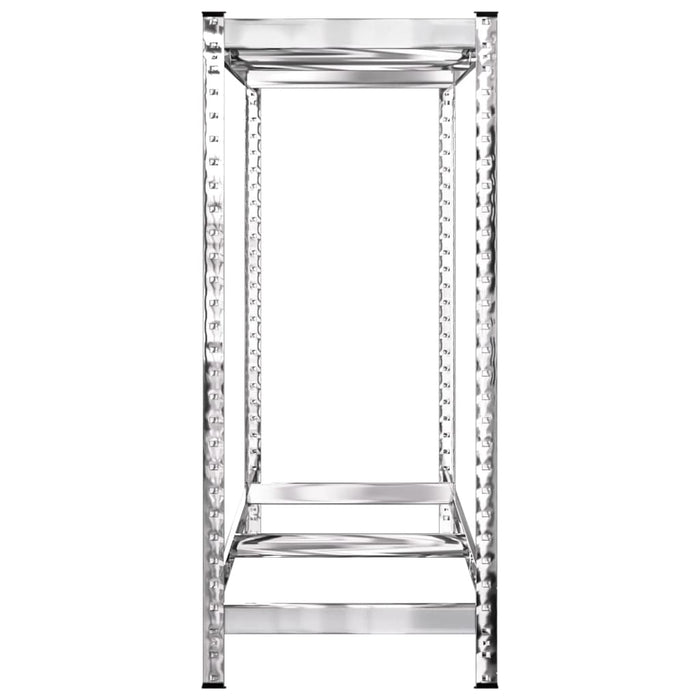 Raft pentru anvelope cu 2 niveluri argintiu 110x40x110 cm oțel WALTI