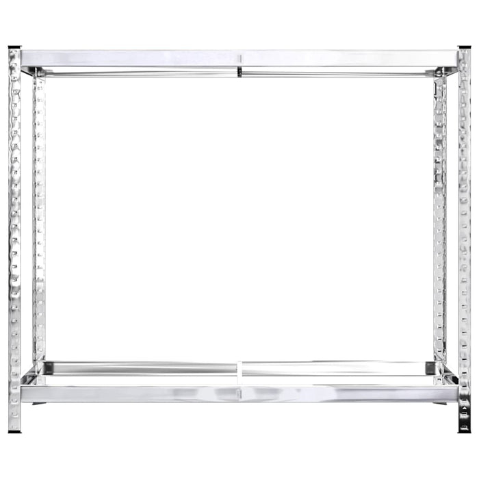 Rafturi anvelope 2 niveluri 2 buc. argintiu 110x40x110 cm oțel - WALTI WALTI