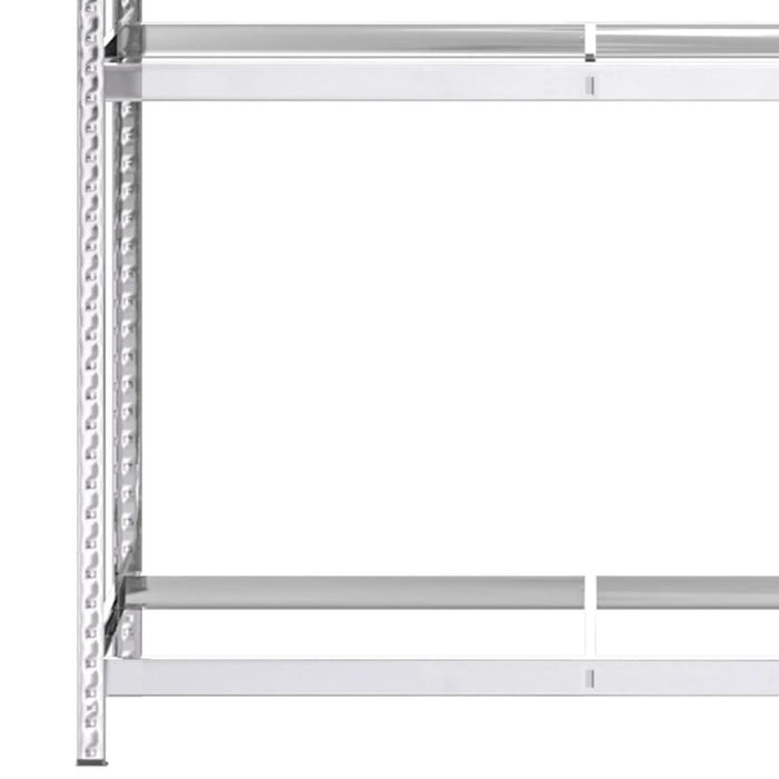 Rafturi anvelope 3 niveluri 2 buc. argintiu 110x40x200 cm oțel - WALTI WALTI
