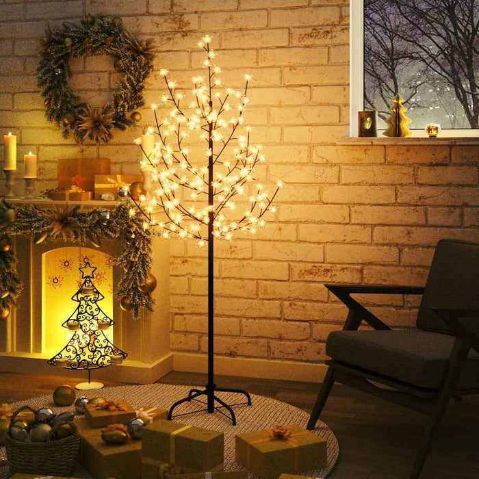 Copac cu flori de cireș, alb cald, 120 LED-uri, 150 cm WALTI