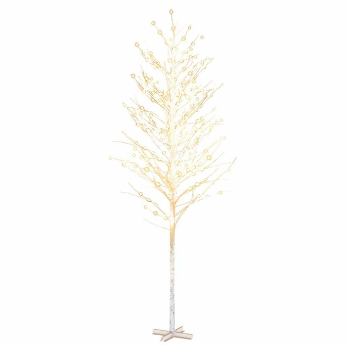Mesteacăn cu LED, alb, 672 LED-uri alb calde, 400 cm WALTI