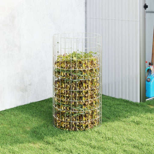 Compostor de grădină, Ø50x100 cm, oțel galvanizat - WALTI WALTI