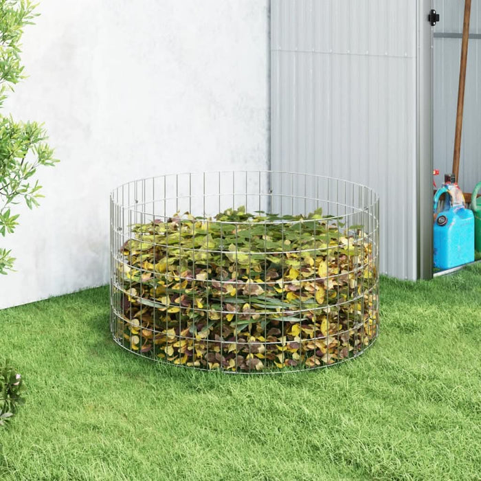 Compostor de grădină, Ø100x50 cm, oțel galvanizat - WALTI WALTI