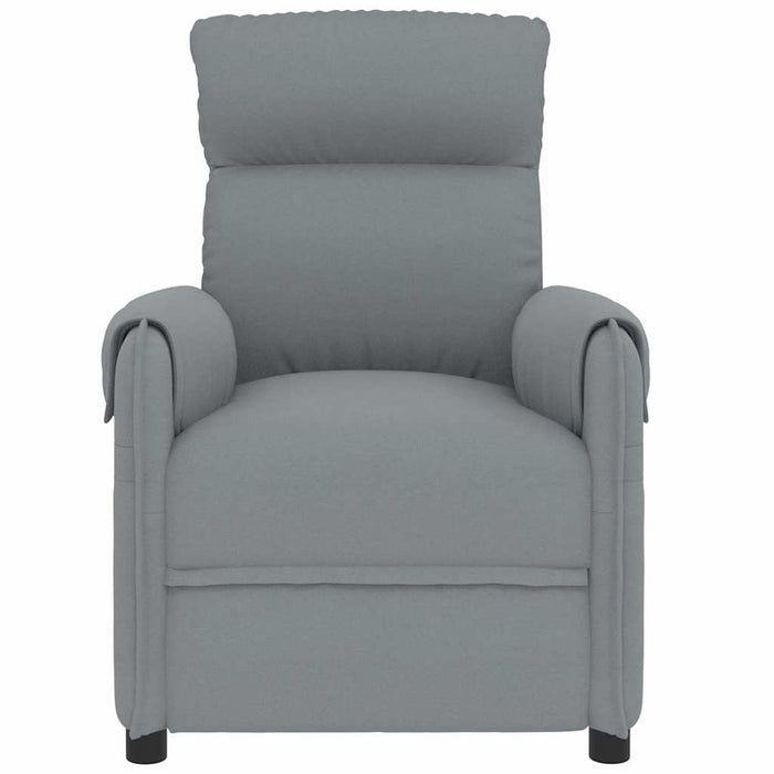 Fotoliu rabatabil, gri deschis, material textil WALTI