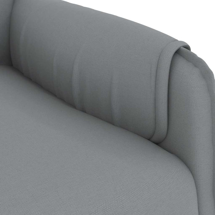 Fotoliu rabatabil, gri deschis, material textil WALTI
