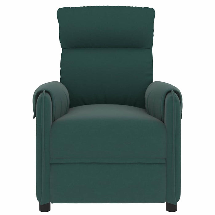 Fotoliu rabatabil, verde închis, material textil WALTI