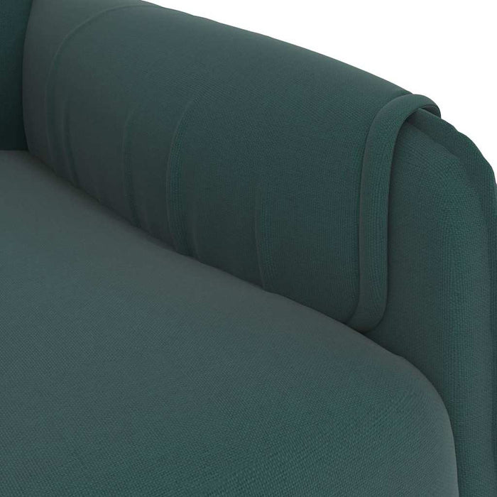 Fotoliu rabatabil, verde închis, material textil WALTI