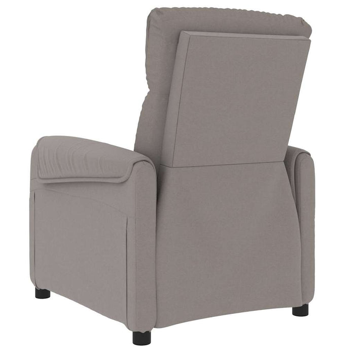 Fotoliu rabatabil, gri taupe, material textil WALTI