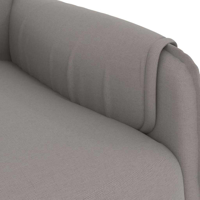 Fotoliu rabatabil, gri taupe, material textil WALTI