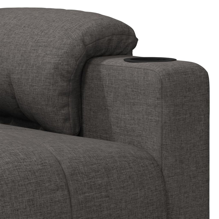 Fotoliu rabatabil, gri închis, material textil - WALTI WALTI