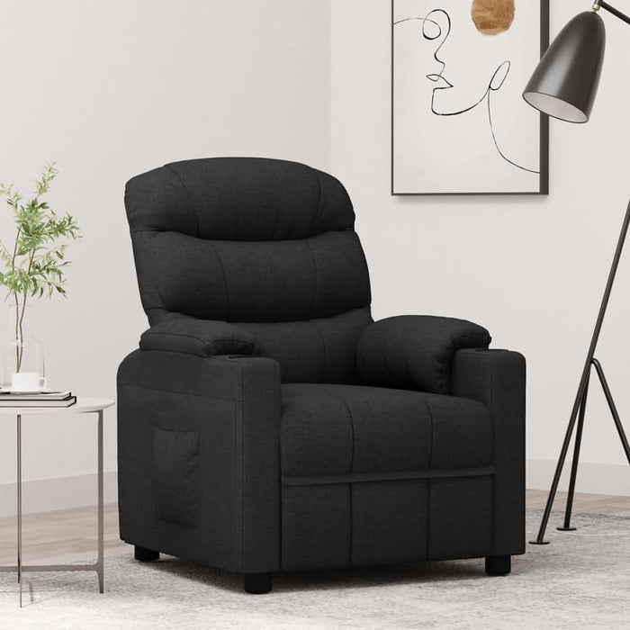 Fotoliu rabatabil, negru, material textil - WALTI WALTI
