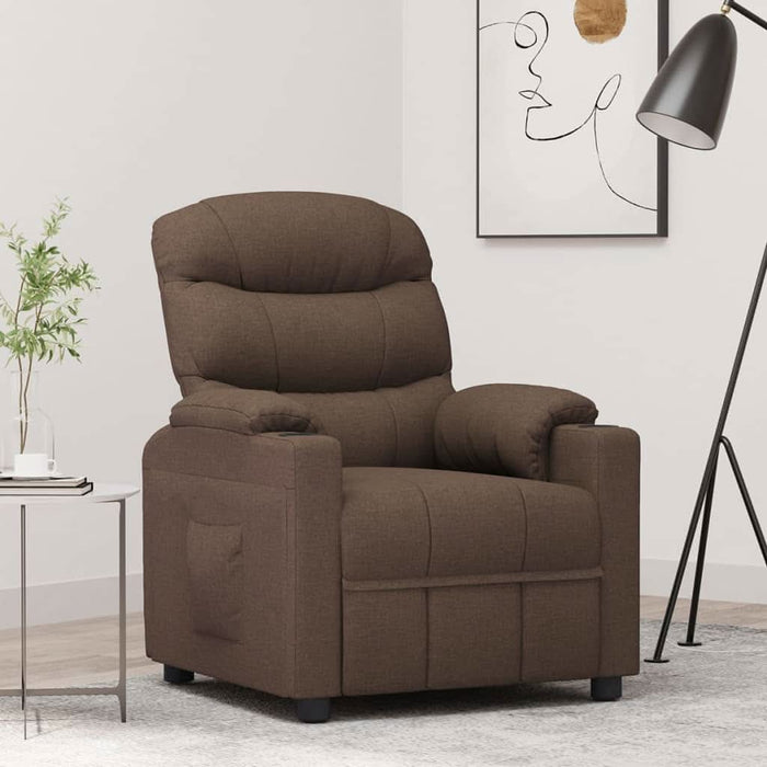 Fotoliu rabatabil, maro, material textil - WALTI WALTI