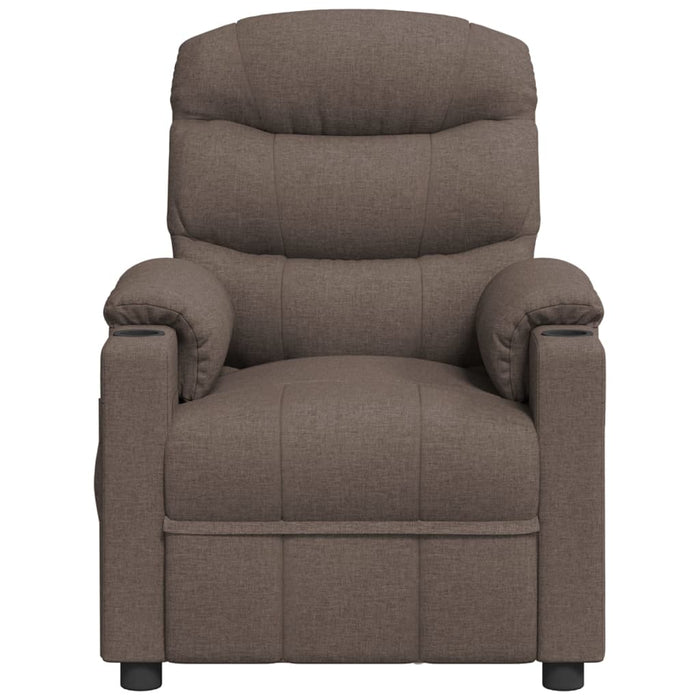 Fotoliu rabatabil, gri taupe, material textil - WALTI WALTI