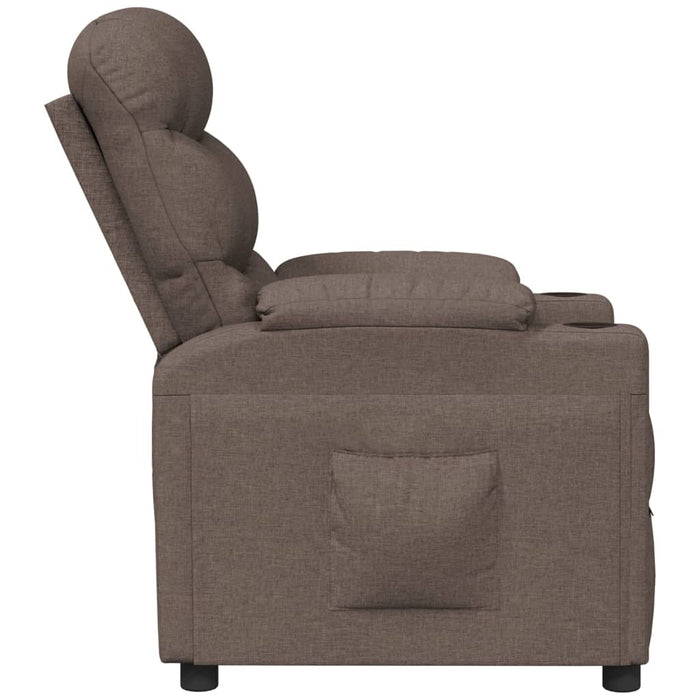 Fotoliu rabatabil, gri taupe, material textil - WALTI WALTI