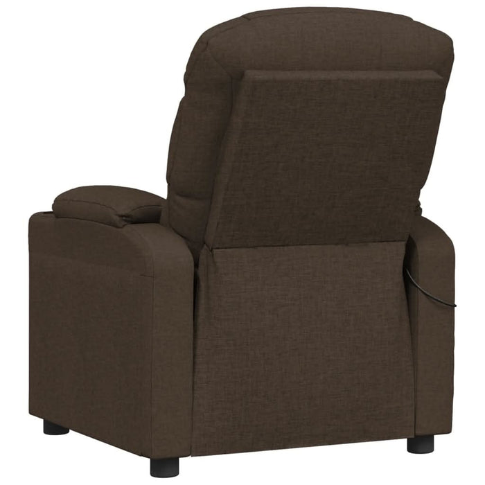 Fotoliu de masaj, maro închis, material textil WALTI