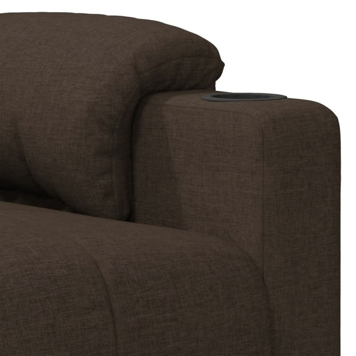 Fotoliu de masaj, maro închis, material textil WALTI