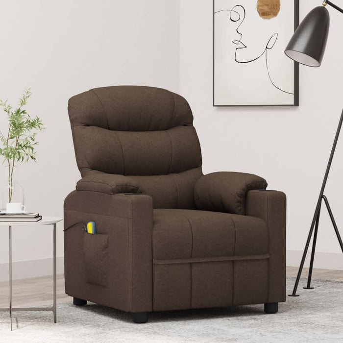 Fotoliu de masaj, maro închis, material textil WALTI