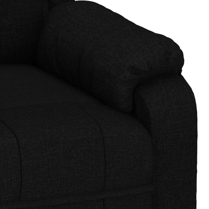 Fotoliu rabatabil, negru, material textil - WALTI WALTI