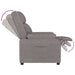Fotoliu rabatabil, gri taupe, material textil - WALTI WALTI