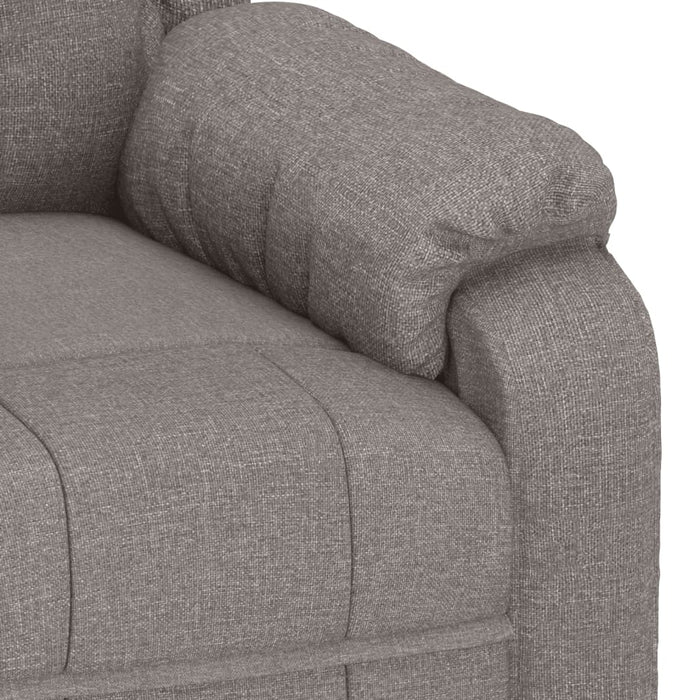 Fotoliu rabatabil, gri taupe, material textil - WALTI WALTI