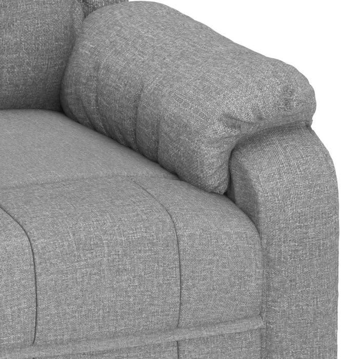 Fotoliu de masaj, gri deschis, material textil - WALTI WALTI