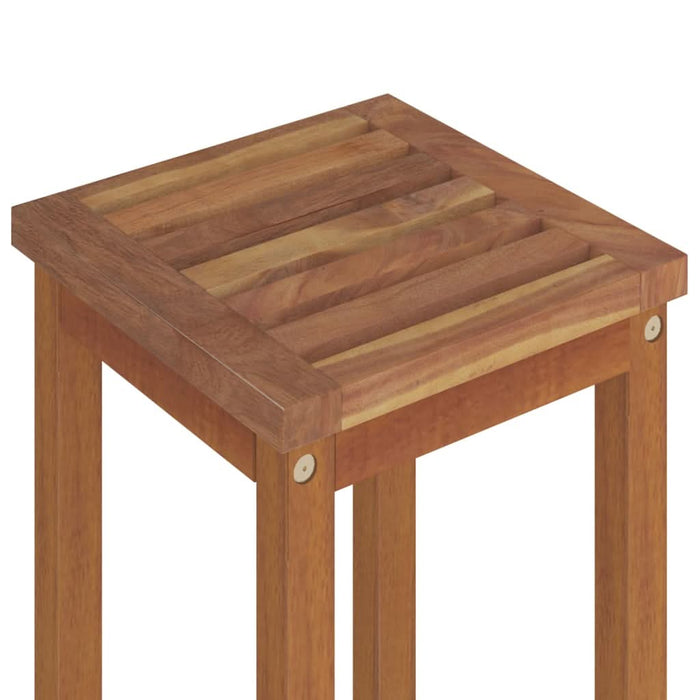 Taburete de bar, 4 buc., lemn masiv de acacia - WALTI WALTI
