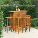 Set mobilier de bar de grădină, 5 piese, lemn masiv de acacia - WALTI WALTI