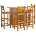Set mobilier de bar de grădină, 5 piese, lemn masiv de acacia - WALTI WALTI