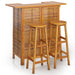 Set mobilier de bar de grădină, 3 piese, lemn masiv de acacia - WALTI WALTI