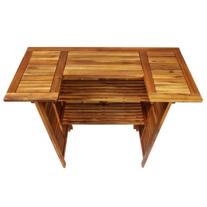 Set mobilier de bar de grădină, 3 piese, lemn masiv de acacia - WALTI WALTI