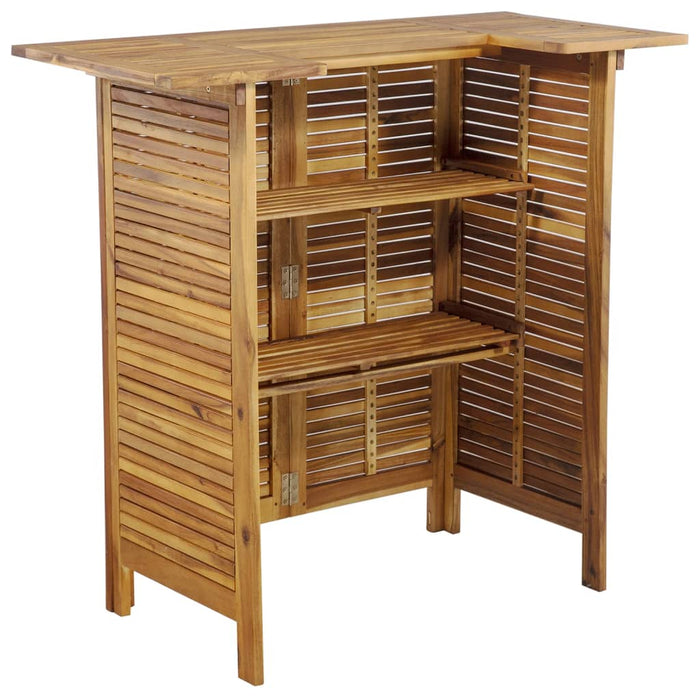 Set mobilier de bar de grădină, 5 piese, lemn masiv de acacia - WALTI WALTI