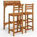Set mobilier de bar de grădină, 3 piese, lemn masiv de acacia - WALTI WALTI