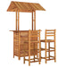 Set mobilier de bar de grădină, 3 piese, lemn masiv de acacia - WALTI WALTI