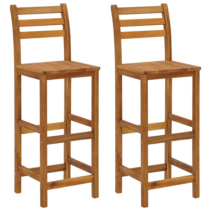 Set mobilier de bar de grădină, 3 piese, lemn masiv de acacia - WALTI WALTI