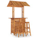 Set mobilier de bar de grădină, 3 piese, lemn masiv de acacia - WALTI WALTI