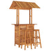 Set mobilier de bar de grădină, 3 piese, lemn masiv de acacia - WALTI WALTI