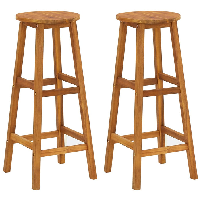 Set mobilier de bar de grădină, 3 piese, lemn masiv de acacia - WALTI WALTI