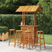 Set mobilier de bar de grădină, 5 piese, lemn masiv de acacia - WALTI WALTI