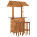Set mobilier de bar de grădină, 3 piese, lemn masiv de acacia - WALTI WALTI