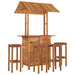 Set mobilier de bar de grădină, 5 piese, lemn masiv de acacia - WALTI WALTI