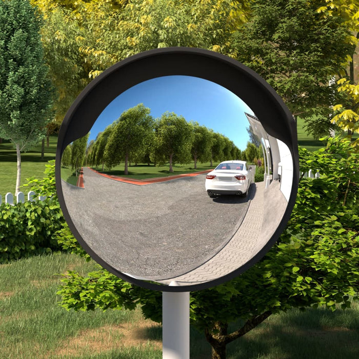 Oglindă convexă de exterior, neagră, Ø45 cm, policarbonat WALTI