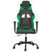 Scaun de gaming de masaj, negru și verde, piele ecologică - WALTI WALTI