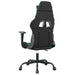 Scaun de gaming de masaj, negru și verde, piele ecologică - WALTI WALTI