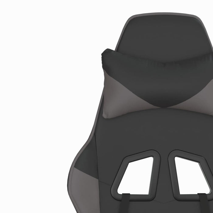 Scaun de gaming de masaj, negru și gri, piele ecologică - WALTI WALTI