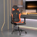 Scaun de gaming de masaj, negru și portocaliu, piele ecologică - WALTI WALTI