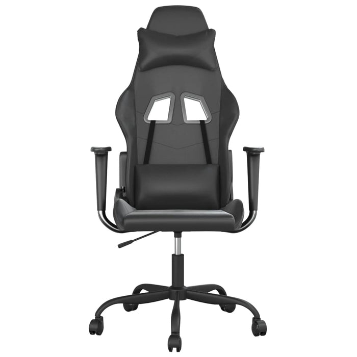 Scaun de gaming de masaj, negru, piele ecologică - WALTI WALTI